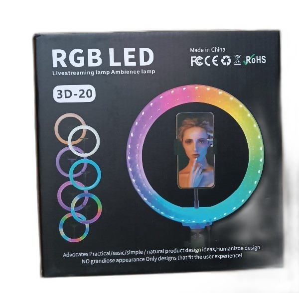 ITEM ACCESORIOS TECNOLOGICO ARO LED 3D-20        P76